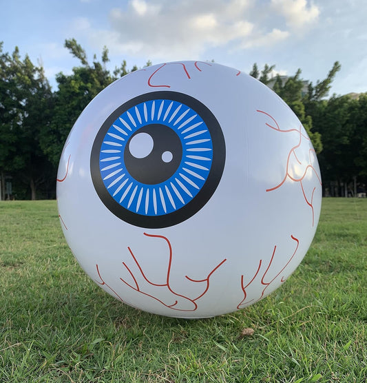 Glam Halloween Inflatable Eyesball Shape Remote Control Led 16 Inches Eyesball for Halloween Holiday Outdoor Yard Indoor Decorations with Waterproof Multicolor (Eyesball)