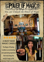 Glam Floating Candles with Wand Magic Hanging Candles, Flickering Warm Light Flameless Floating LED Candle with Wand Remote, Battery Operated Taper Candle Set for Theme Party