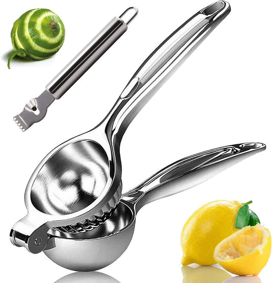 Lemon Squeezer, Lemon Squeezer Juicer, Citrus Juicer Handheld, Lemon Juicer, Stainless Steel Juicer Hand Press, Manual Citrus Press W/Zester