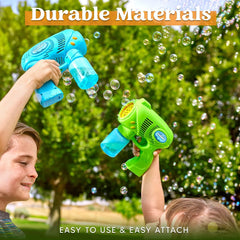 Glam 2 Kids Bubble Gun with 2 Bottles Refill Solution