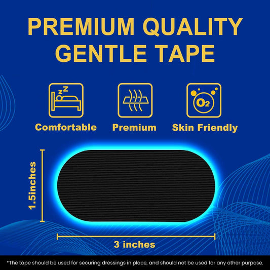 Glam 60 Pack Mouth Tape for Sleeping - Pain Free Removal, Hypoallergenic, Latex Free & Gentle on Skin - Skin Friendly Adhesive Cotton Tape