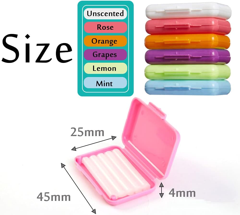 Braces Wax for Teeth 6 Pack Dental Care Orthodontic Wax for Braces Wearer (6 Pack, Colorful)
