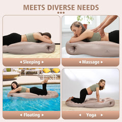 Glam Pregnancy Blow up Pillow, Belly Mattress for Pregnant Women with Electric Pump, Full Body Maternity Airbed with Hole for Stomach Sleeping, Back Pain & SPD Relief