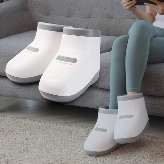 New Massage Product Wireless Plasma Foot Massager Machine Electric Heat Air Pressure Foot Massage Shoes