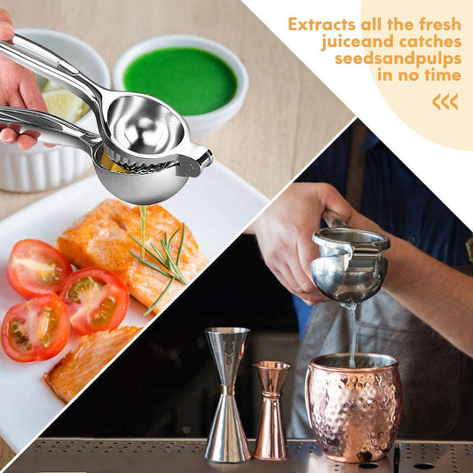 Lemon Squeezer, Lemon Squeezer Juicer, Citrus Juicer Handheld, Lemon Juicer, Stainless Steel Juicer Hand Press, Manual Citrus Press W/Zester