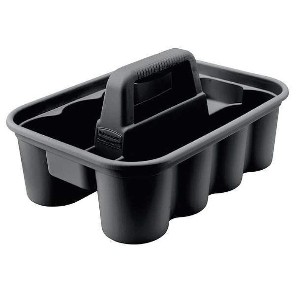 Commercial Products Deluxe Carry Caddy for Take-Out Coffee/Soft Drinks, Postmates/Uber Eats/Food Delivery, Cleaning Products, Sports/Water Bottles, Black