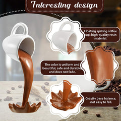 Glam Floating Spilling Coffee Cup