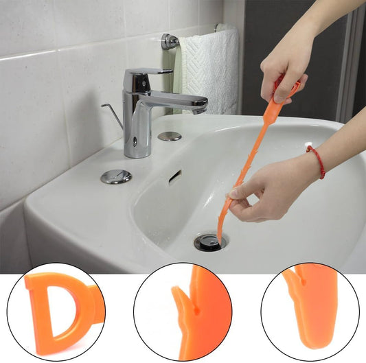 Drain Snake, Drain Clog Remover,Hair Snake Tool Drain Opener,Sink Snake for Sewer Kitchen Sink Bathroom Tub Toilet Clogged Drains Relief Cleaning Tool, 3 Pack 25 Inch