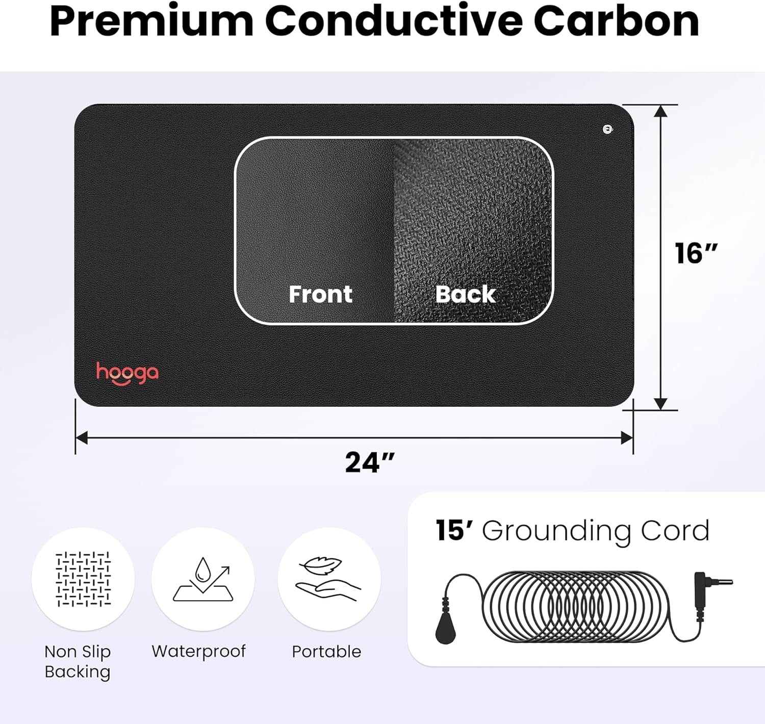 Glam Grounding Mat for Sleep, Energy, Pain Relief, Inflammation, Balance, and Wellness