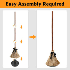 Glam 43.5 Inches Tall Animated Floating Witch's Broom