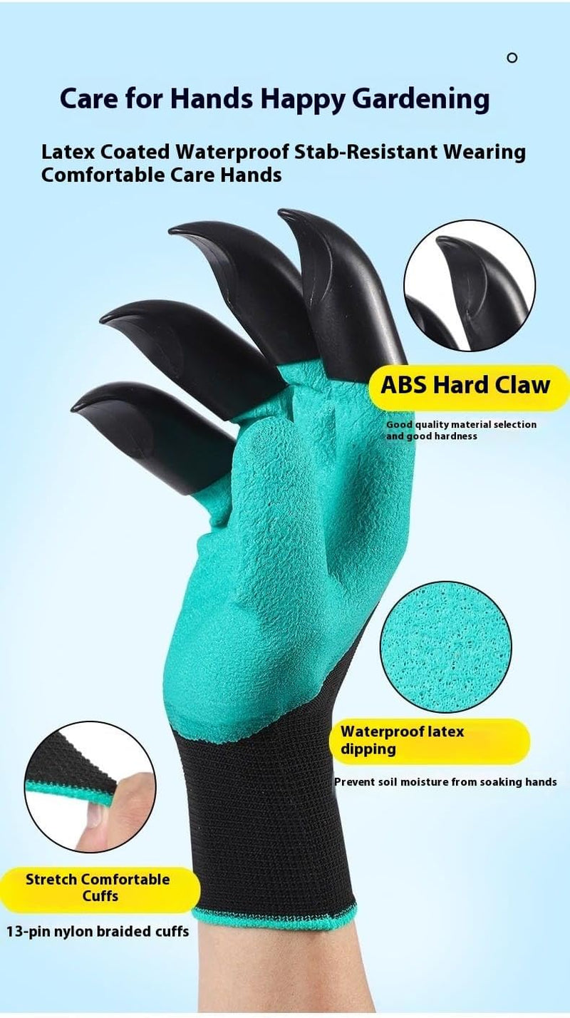 Glam Gardening Gloves with Claws