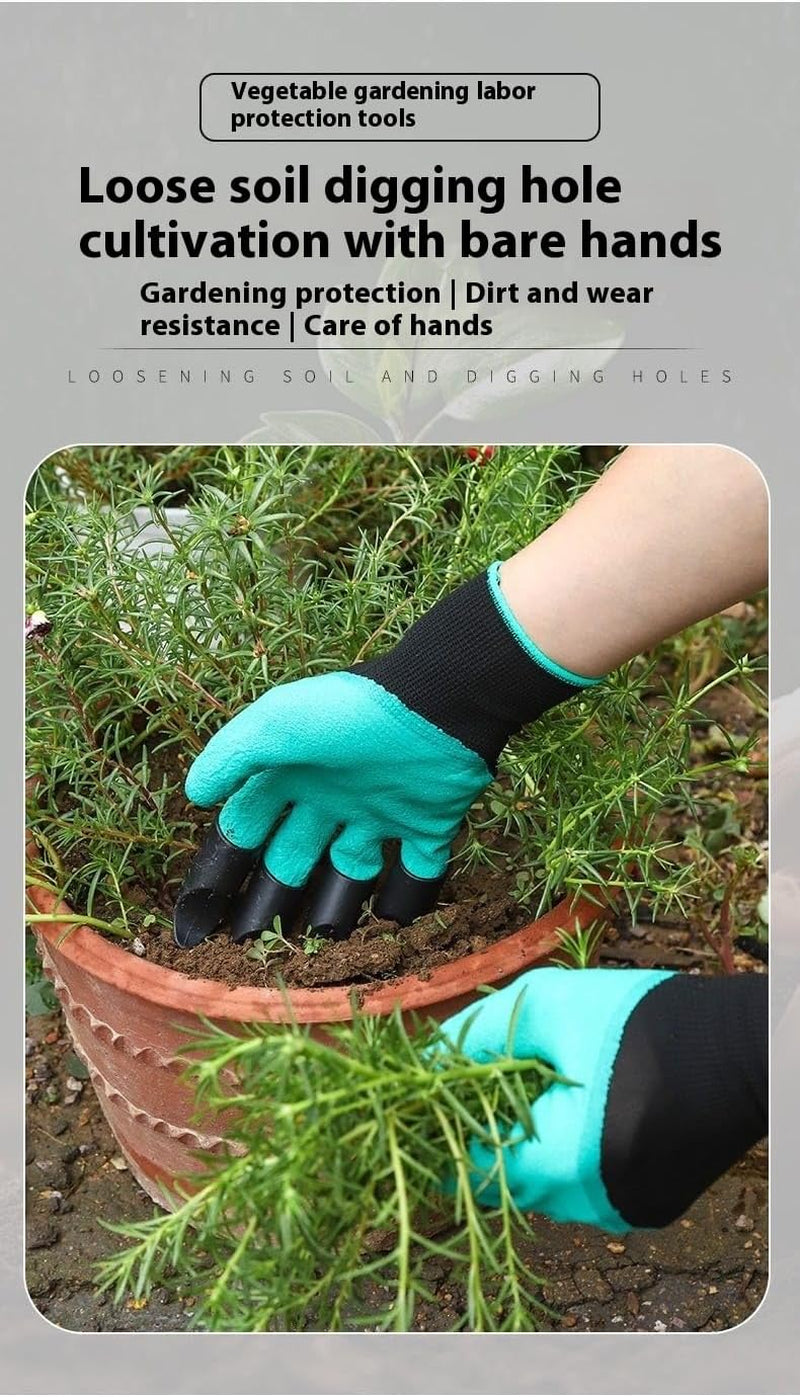 Glam Gardening Gloves with Claws