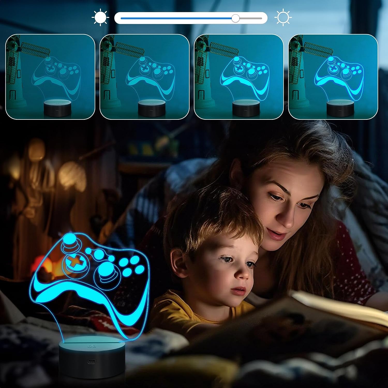 Glam Hologram Gamepad 3D Lamp