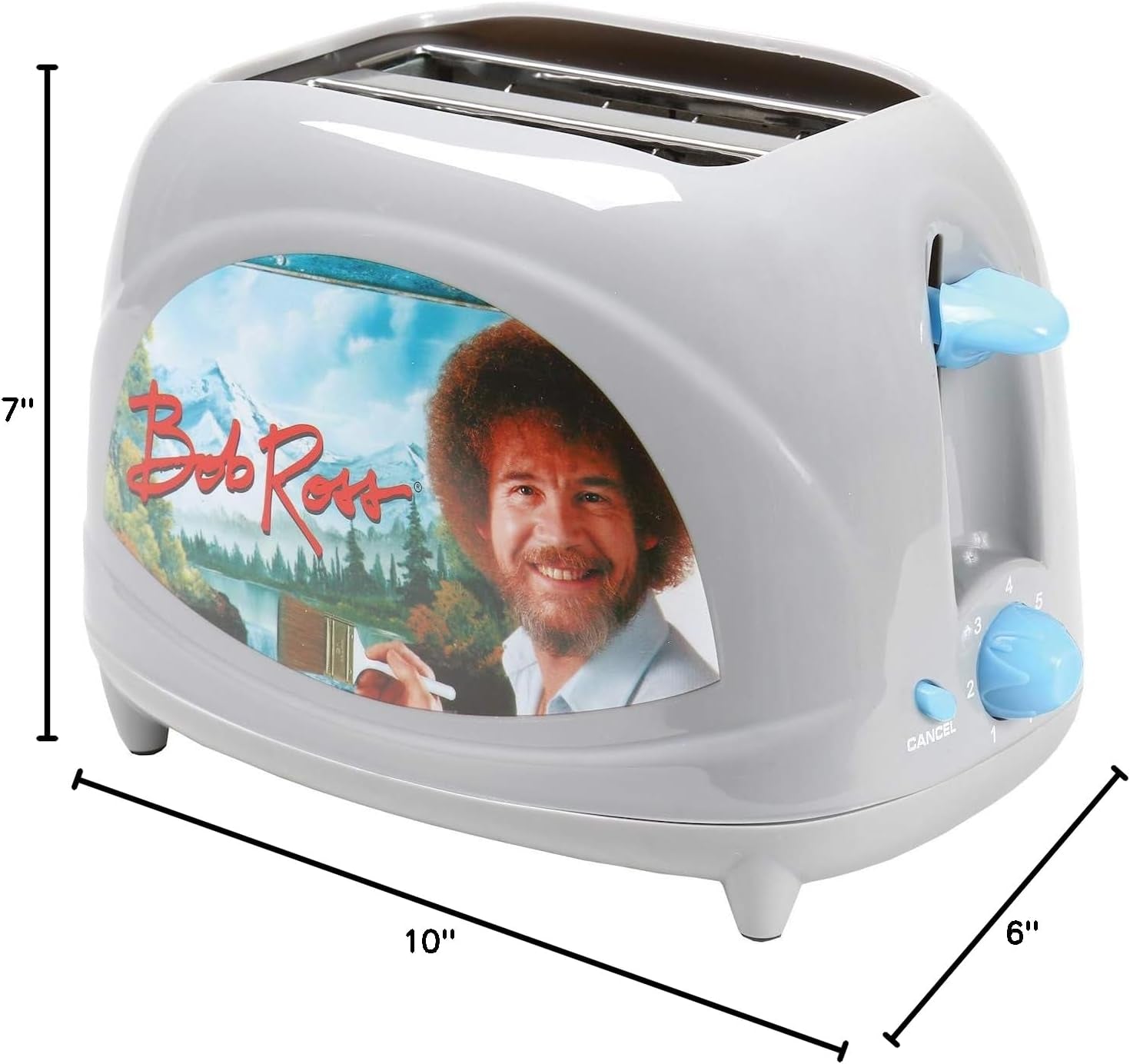 Glam Bob Ross Toaster - Toasts Bob'S Iconic Face onto Your Toast
