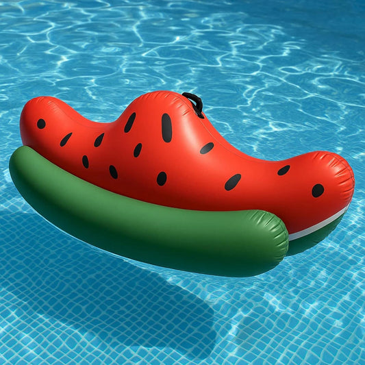 Pool Floats Kids, Watermelon Pool Float, Fun Pool Floats, Ride on Pool Float, Swimming Water Toy, Rideable Blow up Summer Beach Swimming Party, Toys for Kids Adults