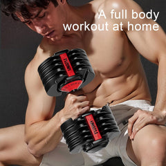Glam Adjustable Dumbbells Set of 2, Free Weights Dumbbells Set, Adjustable Dumbbell Set, For Men/Women Gym Equipment for Home Strength Training Equipment