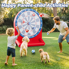 Pool Wave Kids Fun Pool Toys, Inflatable Dart Board Water Games, Swimming Pool Floats, Beach Yard Outdoor Play, Cool Summer Party Gift for 6 7 8 9 10 12 Year Old Boy Girl Teen Adult-Red