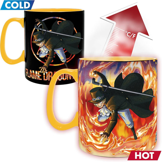 Glam One Piece Heat Change Luffy & Sabo Mug