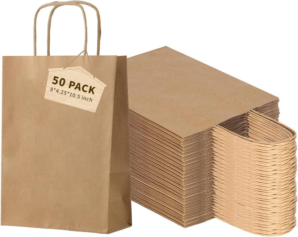 Glam 50-Pack Brown Paper Bags