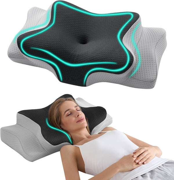 Glam 4.7/5.5 H Adjustable Cervical Pillow for Neck Pain